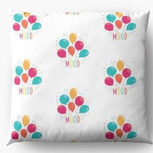 Happy Mood with Balloons Floor Pillow